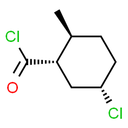 Cyclohexanecarbonyl chloride, 5-chloro-2-methyl-, (1alpha,2beta,5alpha)- (9CI) Structure
