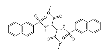 dimethyl (S,S)-2,3-bis(naphthalene-2-sulfonamido)succinate结构式