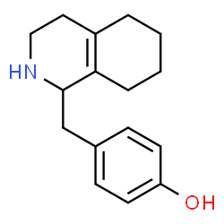(-)-alpha-(1,2,3,4,5,6,7,8-octahydro-1-isoquinolyl)-p-cresol结构式