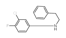 3-Chloro-4-fluoro-N-phenethylaniline Structure