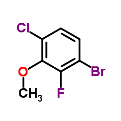 1-bromo-4-chloro-2-fluoro-3-methoxybenzene Structure