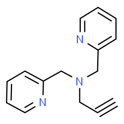 N,N-双(吡啶-2-基甲基)丙-2-炔-1-胺结构式