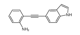 5-[(2-aminophenyl)ethynyl]indole Structure