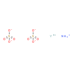ammonium yttrium(3+) disulphate结构式