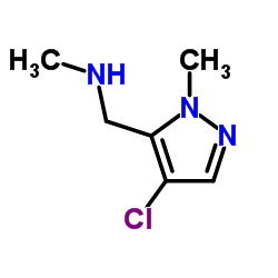 (4-CHLORO-2-METHYL-2 H-PYRAZOL-3-YLMETHYL)-METHYL-AMINE Structure
