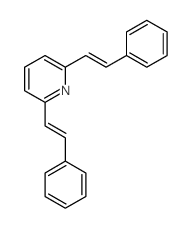 Pyridine,2,6-bis(2-phenylethenyl)-结构式