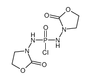 3-[[chloro-[(2-oxo-1,3-oxazolidin-3-yl)amino]phosphoryl]amino]-1,3-oxazolidin-2-one Structure