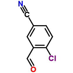 4-氯-3-醛基苯腈结构式