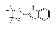 4-Methyl-1H-indole-2-boronic acid pinacol ester Structure