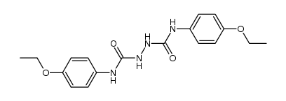 hydrazine-N,N'-dicarboxylic acid di-p-phenetidide Structure