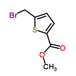 5-(溴甲基)噻吩-2-羧酸甲酯结构式