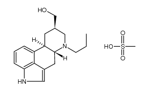 (8β)-6-propyl-D-ergoline-8-methanol,methanesulfonate Structure