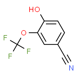 4-羟基-3-(三氟甲氧基)苄腈结构式