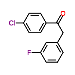 1-(4-Chlorophenyl)-2-(3-fluorophenyl)ethanone Structure