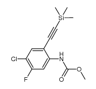 (4-chloro-5-fluoro-2-trimethylsilanylethynyl-phenyl)-carbamic acid methyl ester Structure