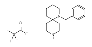 1-(苯基甲基)-1,9-二氮杂螺[5.5]十一烷 2,2,2-三氟乙酸酯结构式