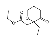 ethyl 2-(2-ethyl-3-oxooxan-2-yl)acetate结构式