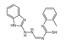 (1E)-1-[[2-(1H-benzimidazol-2-yl)hydrazinyl]methylidene]-3-(2-methylphenyl)thiourea结构式