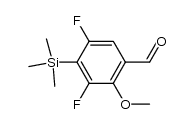 2-(trimethylsilyl)-4-methoxy-5-formyl-1,3-difluorobenzene Structure