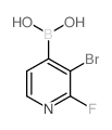 3-Bromo-2-fluoropyridine-4-boronic acid structure