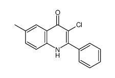 4(1H)-Quinolinone,3-chloro-6-methyl-2-phenyl-结构式