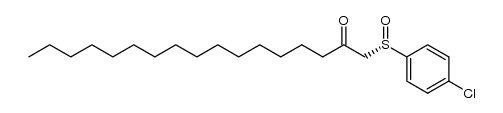 (S)-1-(p-chlorophenylsulfinyl)-2-heptadecanone Structure