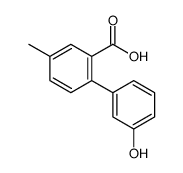 2-(3-hydroxyphenyl)-5-methylbenzoic acid结构式