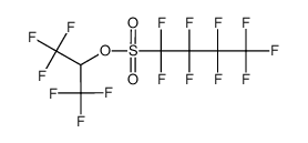 1,1,2,2,3,3,4,4,4-nonafluoro-butane-1-sulfonic acid 2,2,2-trifluoro-1-trifluoromethyl-ethyl ester Structure