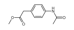 methyl 2-(4-acetamidophenyl)acetate结构式