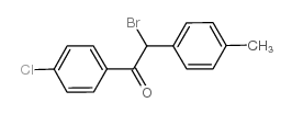 2-溴-1-(4-氯苯基)-2-(4-甲基苯基)-1-乙酮结构式