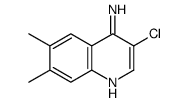 4-Amino-3-chloro-6,7-dimethylquinoline Structure