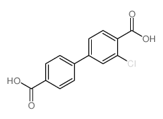 3-氯-[1,1-联苯]-4,4-二羧酸结构式