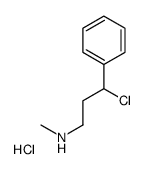 N-甲基-3-氯-3-苯丙胺盐酸盐结构式