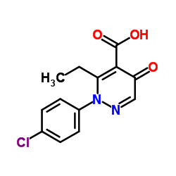 2-(4-氯苯基)-3-乙基-5-氧代-2,5-二氢哒嗪-4-羧酸结构式