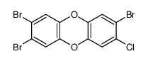 2,3,7-tribromo-8-chlorodibenzo-p-dioxin结构式
