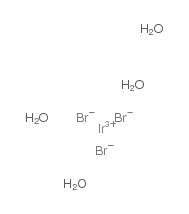 溴化铱(III)四水结构式