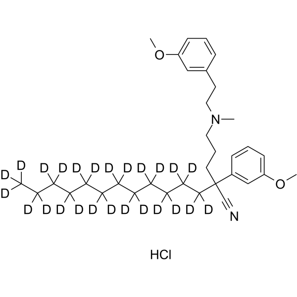 Anipamil-d25 hydrochloride结构式