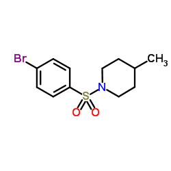 1-[(4-Bromophenyl)sulfonyl]-4-methylpiperidine结构式