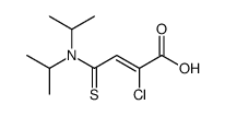 3-(N,N-diisopropylcarbamothioyl)-2-chloroacrylic acid structure