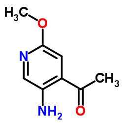 1-(5-Amino-2-methoxy-4-pyridinyl)ethanone Structure