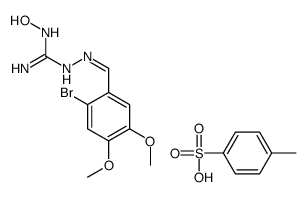 N1-Hydroxy-N3[(6-bromo-3,4-dimethoxybenzylidene)amino]guanidine tosyla te Structure