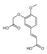 3-[3-(carboxymethoxy)-4-methoxyphenyl]prop-2-enoic acid Structure