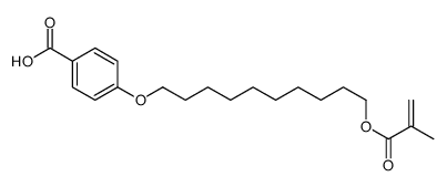 4-[10-(2-methylprop-2-enoyloxy)decoxy]benzoic acid Structure