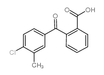 2-(4-氯-3-甲基苯甲酰基)苯甲酸结构式
