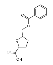 (2R,5S)-5-((benzoyloxy)methyl)tetrahydrofuran-2-carboxylic acid Structure