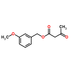 3-Methoxybenzyl 3-oxobutanoate结构式