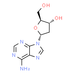 9-(2-Deoxy-α-L-erythro-pentofuranosyl)-9H-purin-6-amine Structure