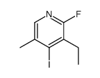 3-ethyl-2-fluoro-4-iodo-5-methylpyridine Structure