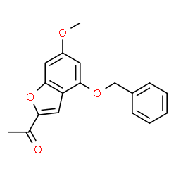 1-(4-(benzyloxy)-6-methoxybenzofuran-2-yl)ethanone结构式