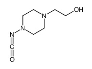 1-Piperazineethanol,4-isocyanato-(9CI)结构式